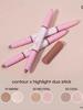 Thailand Odbo Dual-Ended Highlighter and Contour Stick Pen 2-in-1 for Nose Bridge Contouring and Shading, Natural Three-Dimensional Nose Shadow