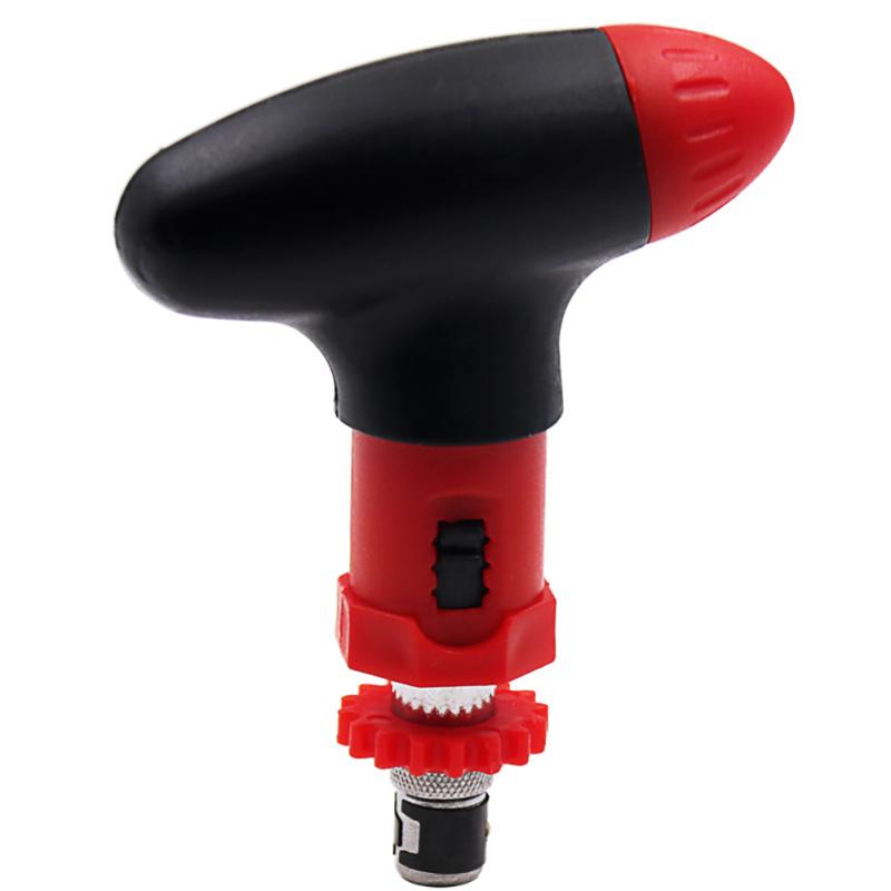 Manueller 6,35-mm-T-Ratschenschraubendreher, Vorwärts- und Rückwärtsdrehen, Haushaltswerkzeuge