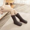 Warm Fluffy Socks Winter Thickened Fuzzy Socks with Elastic Cuffs Solid Color Cozy Sleeping Socks for Indoor Lounging Sleeping