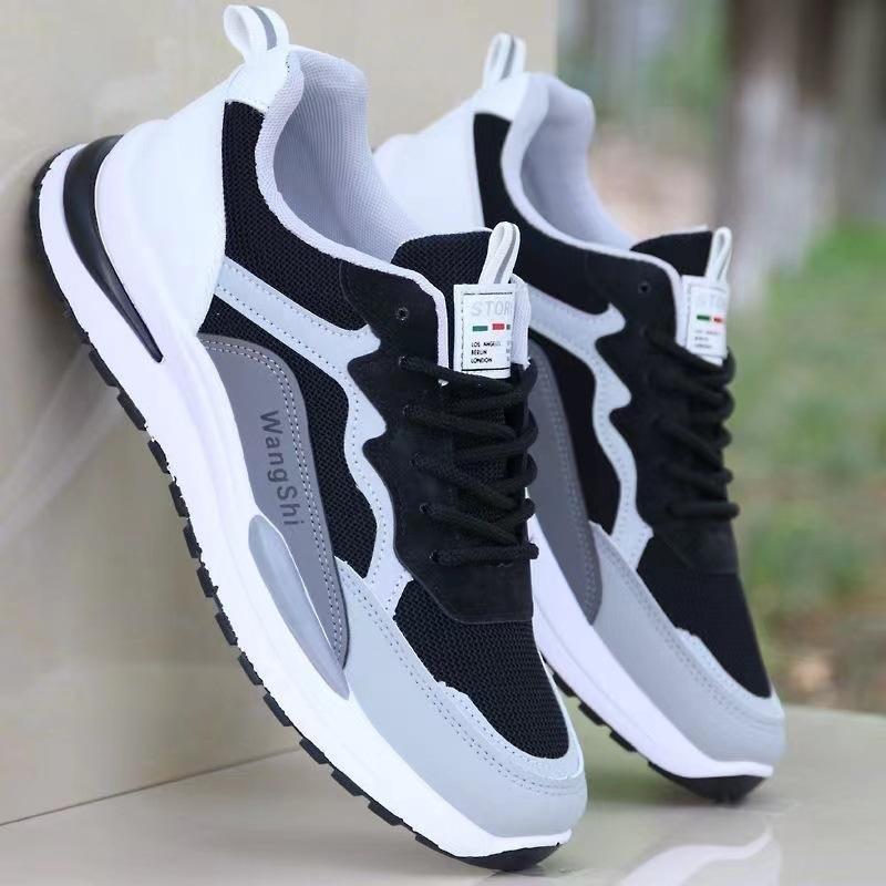 Men's shoes spring and autumn new mesh sneakers lightweight casual shoes soft sole non-slip and deodorant running shoes