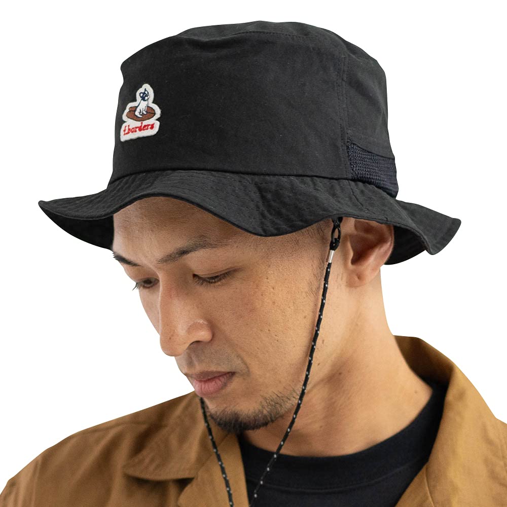 Nakota Special Packable Safari Bucket Outdoor Perfect for and Sun UV One Size Fits Most Black F.borders Hat, Hat, Hat, Water-Repellent, Camping,