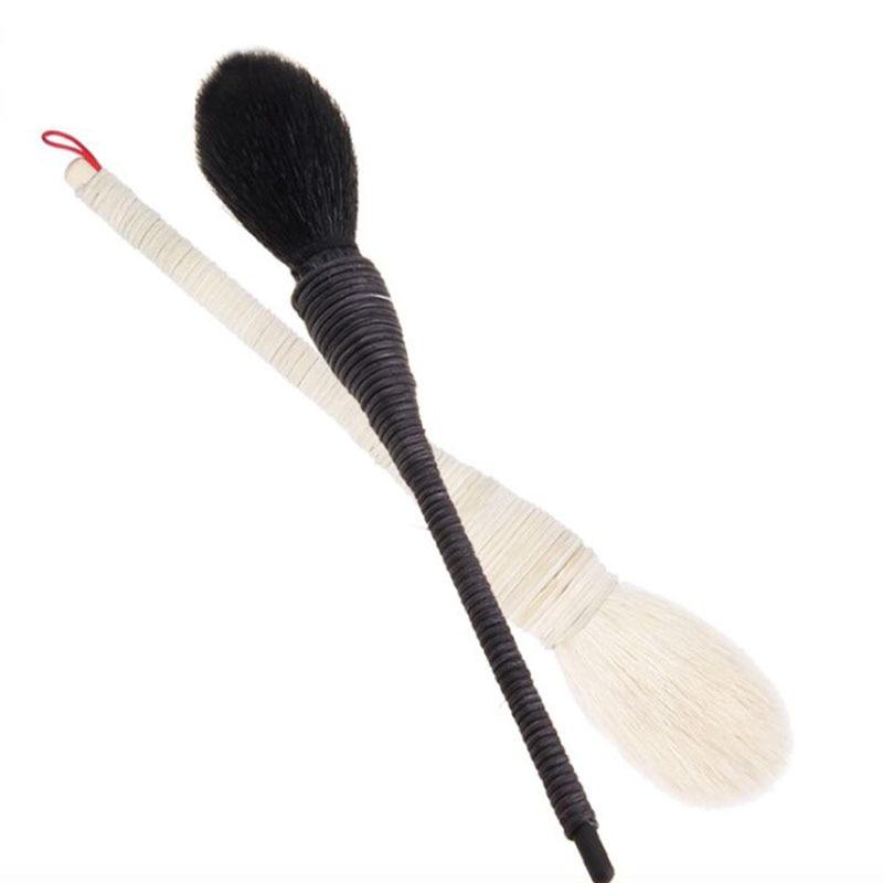 1 sztuk ręcznie robione rattanowe pędzle do makijażu profesjonalny puder do podkładu róż do twarzy pędzel kabuki maquiagem kozie włosy przyrząd kosmetyczny