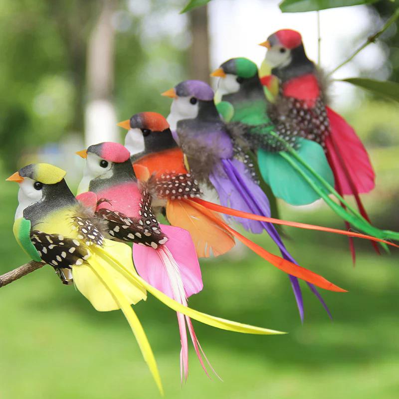 Swallow Tail Bird Clip Handmade Simulation Bird Plant-decorated artificial bird handicrafts for Ornament