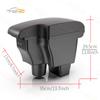 For Mazda CX-3 Armrest box Retrofit For Mazda 2 skyactiv version cx3 CX-3 Car Armrest Storage box car accessories Charging USB
