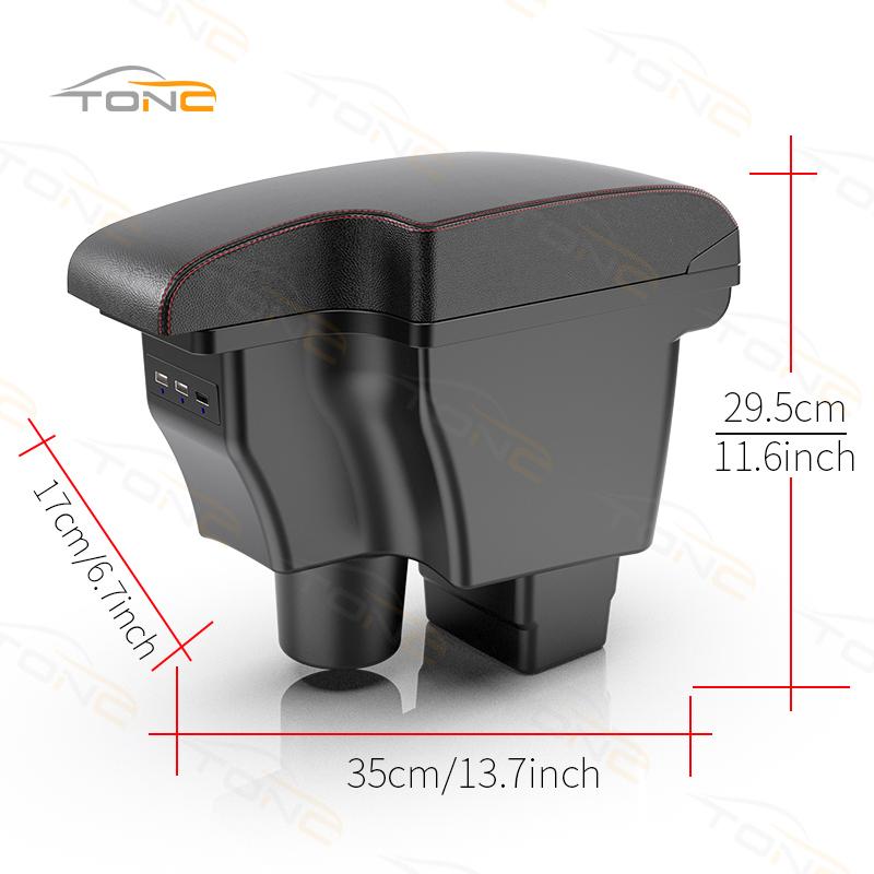 For Mazda CX-3 Armrest box Retrofit For Mazda 2 skyactiv version cx3 CX-3 Car Armrest Storage box car accessories Charging USB