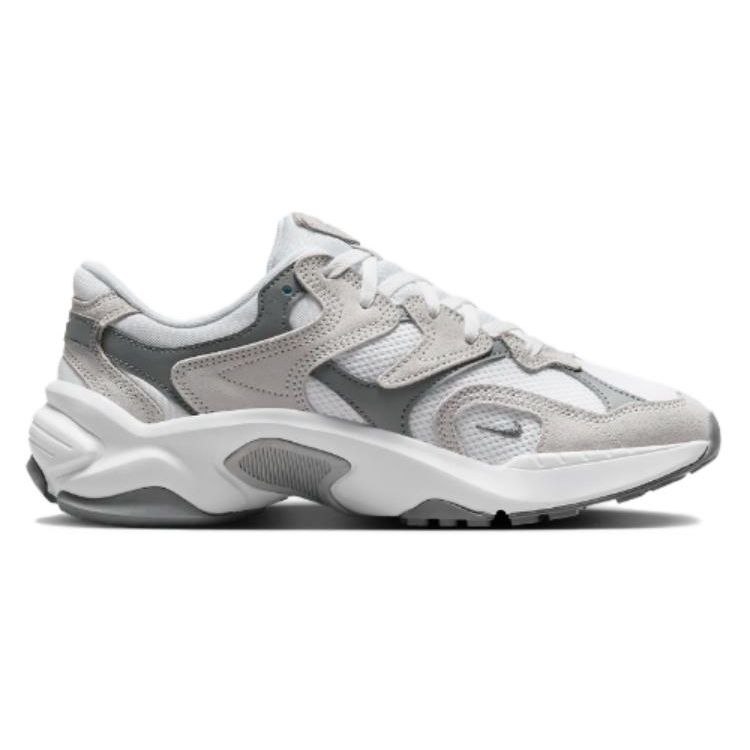 Nike AL8 Smoke Grey Metallic Silver Women Sneakers White Black FJ3794-101