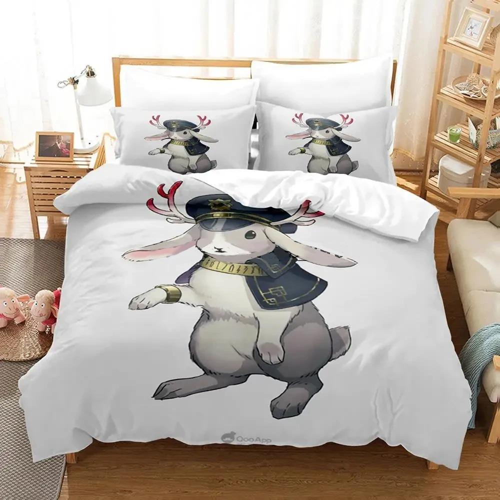 MILGRAM Single Double Queen King Size Bedding Set Boys Bedroom Duvet Cover Set 3D Printed Anime Bed Sheet Set