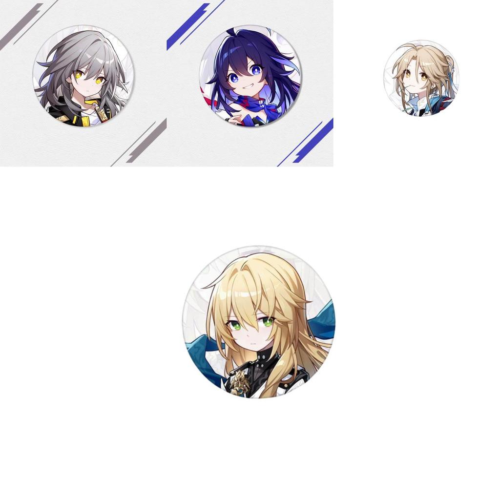 High-quality Honkai Star Rail Metal Badges Choose Your Favorite Character!