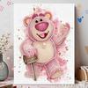 Disney DIY Pearl Art Painting Toy Story Strawberry Bear Home Wall Decoration Pearl Gem Painting Pictures Crafts Home Decoration