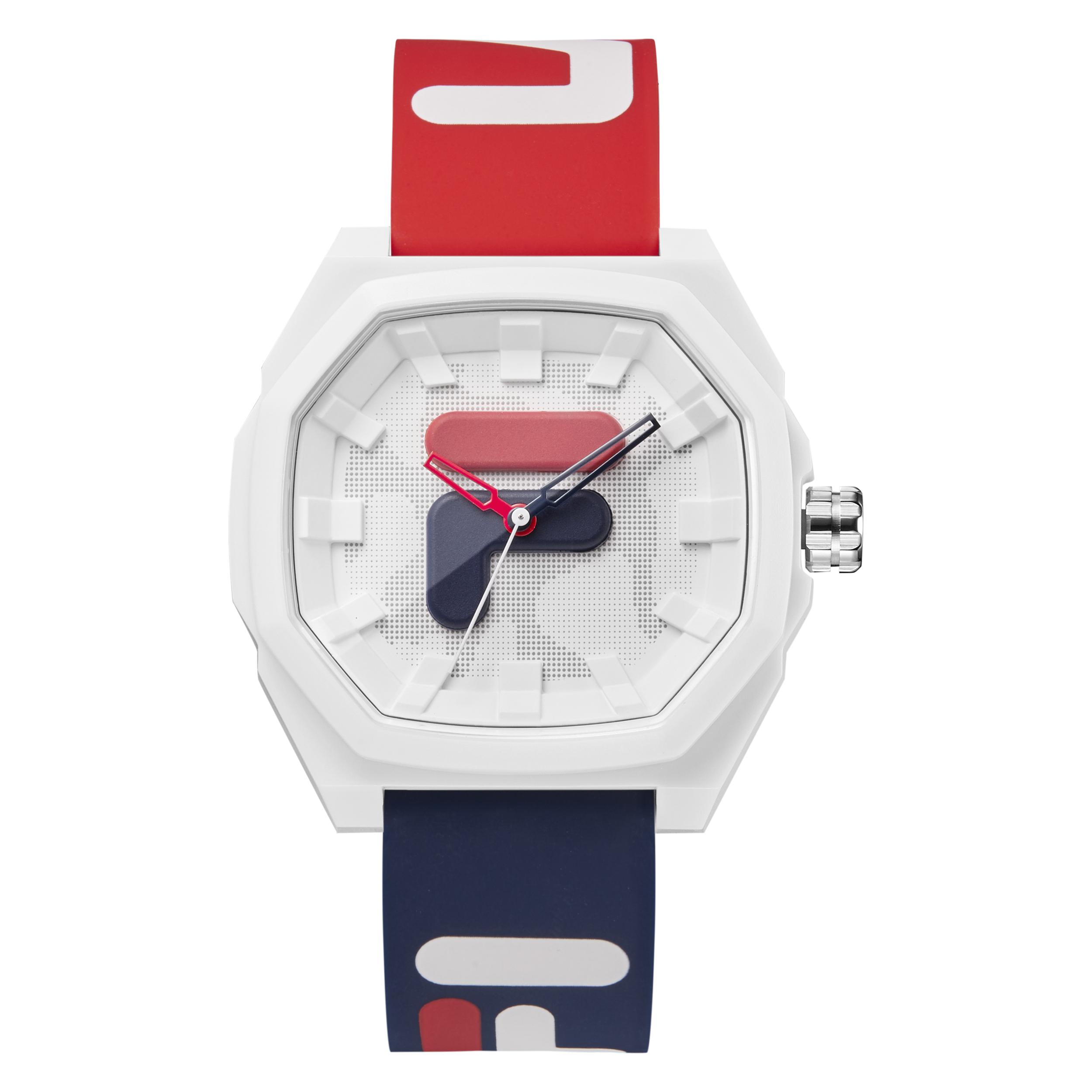 

FILA Quartz Watch Silicone Strap 45mm Beige Dial 30m Water Resistant Women watches 6105 FLM38-6105-007