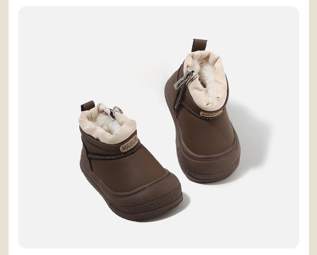 2025 Winter Children's Versatile Plus Velvet Soft Sole Non-Slip Snow Boots