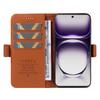 YIKATU YK-003 For Oppo Reno12 5G (Global) Case Wallet Stand Leather Phone Cover Side Buckle