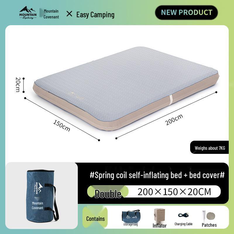 Mountain Inflatable Camping Mattress for Outdoor and Home Use