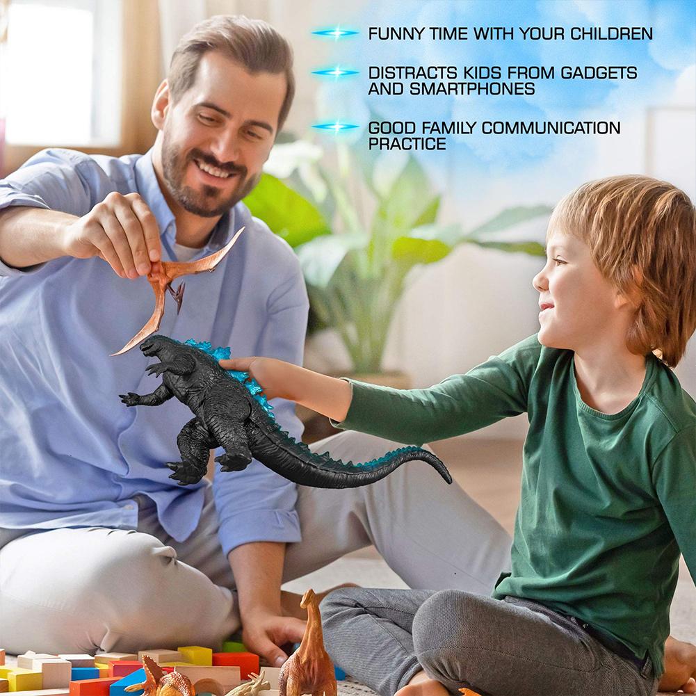 Godzilla Set 2 Mostri – King Ghidorah 16 Cm E Godzilla 15 Cm – PVC – Giocattoli Per Bambini E Collezionisti