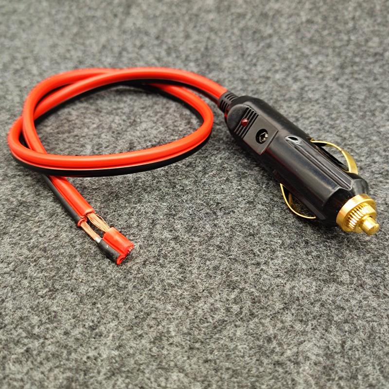 Universeller 12V/24V Hochleistungs-Kfz-Zigarettenanzünderstecker aus reinem Kupfer mit Hochtemperaturbeständigkeit und Ladeverlängerungskabel für Luftpumpe