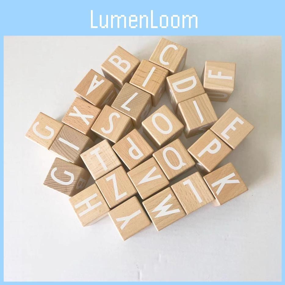 26 Cube Letter Building Block Children Puzzle Toy Set For Kid Interaction