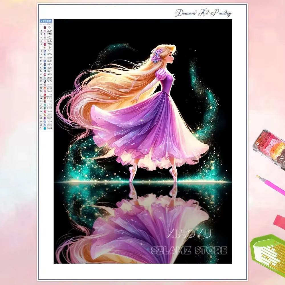 Bellissima Collezione Principessa Elfa del Balletto Pittura Diamante 5D Piena di Diamanti Pittura Diamante Applicata a Mano Kit Pittura Decorativa Animata