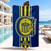 Rosario Central Crest Beach Towel, Quick-drying, Easy to Care for, Suitable for Both Fitness and Beach Vacations,Sports Essential
