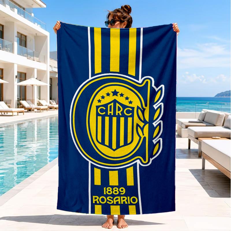 Rosario Central Crest Beach Towel, Quick-drying, Easy to Care for, Suitable for Both Fitness and Beach Vacations,Sports Essential