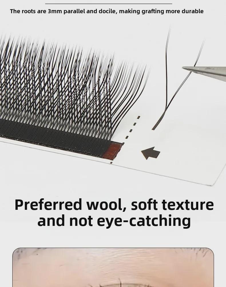 L-förmige YY Falsche Wimpern - Natürlich Lang Baby-Bogen