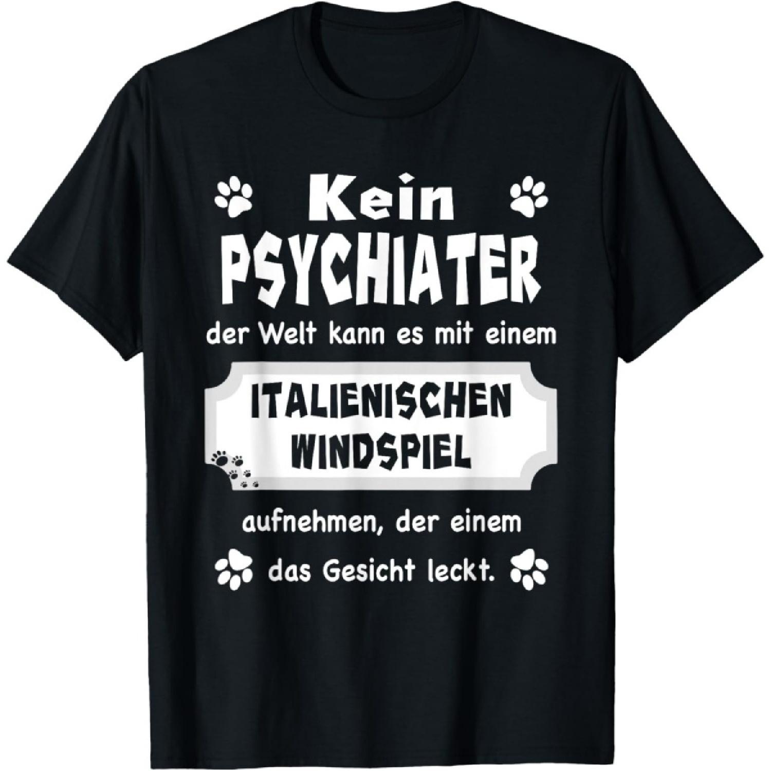 Забавный - Не психиатр дизайн - Итальянская футболка с колокольчиком ветра S