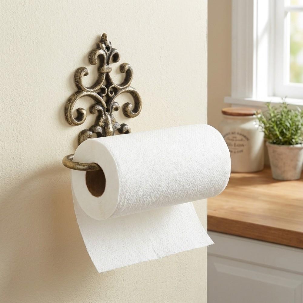 Wall-Mounted Paper Towel Holder European Style Tissue Roll Rack Paper Dispenser Bathroom