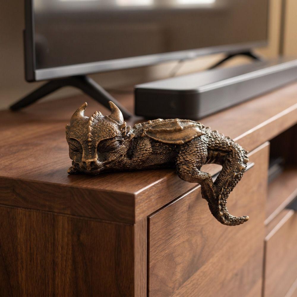 Decoration Dragon Sculpture Western Fantasy Bookshelf Ornaments Desktop Ornament  Study Room
