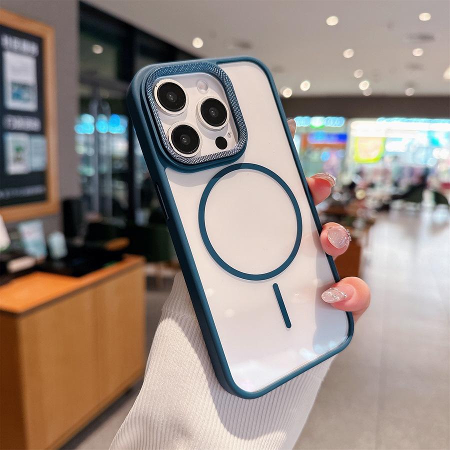 

Threaded Lens Ring Suitable for Apple 16 Promax Phone Case Thin Ring Magnetic Transparent IPhone 15 New Hard Case iPhone 12 Pro