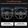 Car Steering Wheel Cover With Anti-Slip Breathable Leather For Mercedes Benz AMG GLC W203 W206 W220 W205 W211 W212 W201 W210 GLE