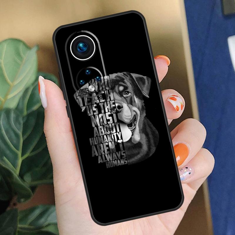 Cute Rottweiler Dog Case For Honor 90 50 70 Lite X9b X9a X8b X8a X8 X9 X9c Honor 200 Pro Magic 5 6 7 Lite Cover