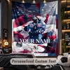 Personalized Wall Tapestry,Kendrick Lamar Custom Printed Name, Fabric Wall Art For Indoor Room Backdrop