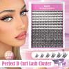 Cross-Border Self-Grafted False Eyelash Book with Natural, Beautiful, Segmented, Mixed-Length Lashes (168 Roots, 14 Rows).