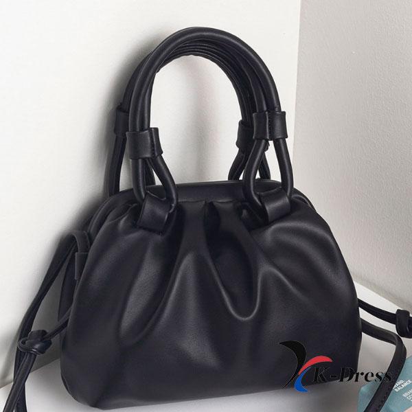 Shirring Dumpling Mini Cross Tote Bag (2 Colors)