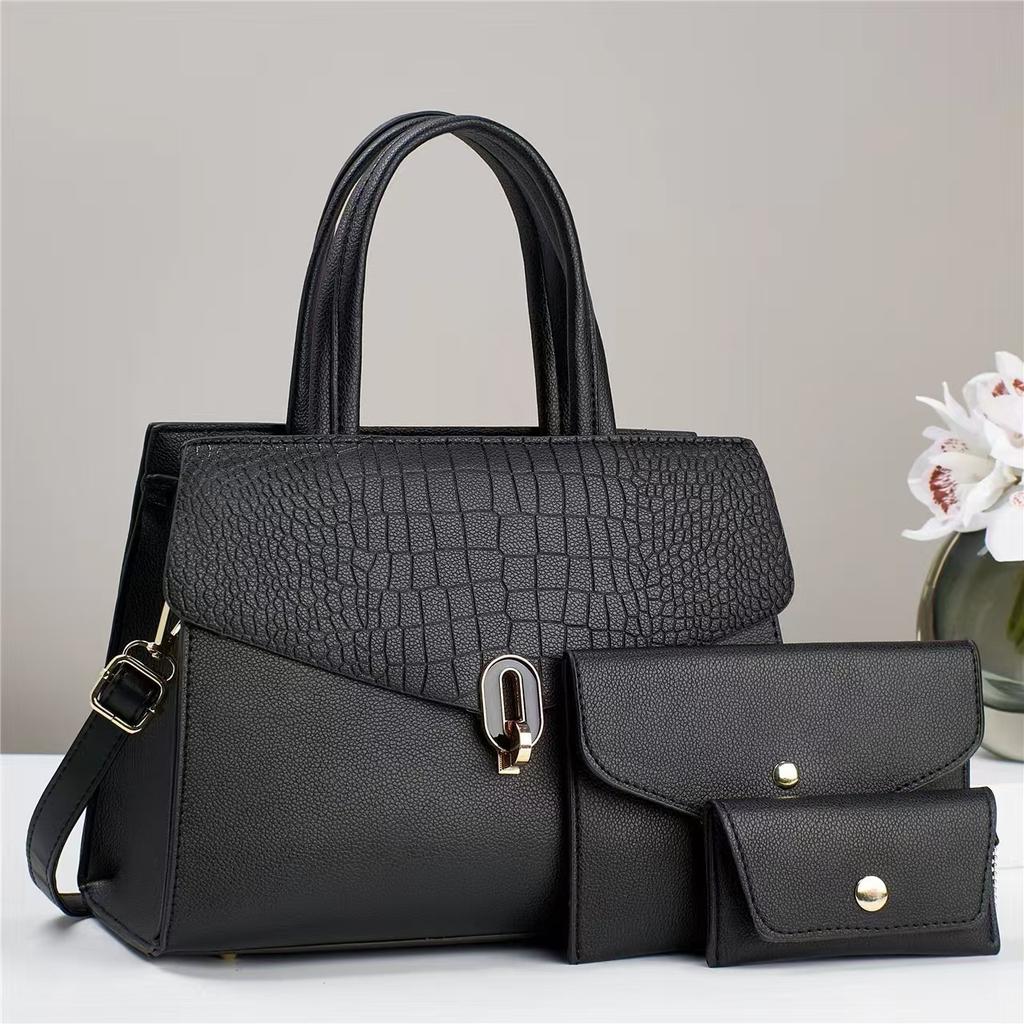 Women Top Handle Bags Classic Female Handbag Satchel Tote with Matching Clutch Purse and Wallet For Work Commuting Shopping