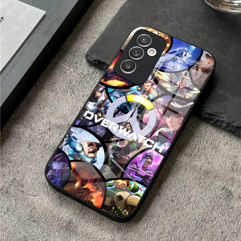 Phone Case For S25 Ultra Samsung S26 S23 S24 Plus S22 S20 S21 Fe A54 A34 A53 A16 Glass Cover O-Over-watchS