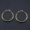 Minimalist Style Hoop Earrings with Silvery and Golden Color Perfect Ear Jewelry for Women Daily Casual Decor