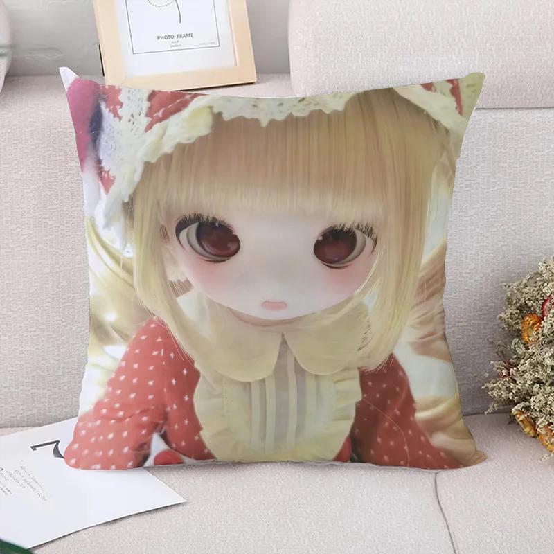 Fall Pillow Cover x B-Barbie Dolls Decorative Pillowcases  Car Decoration Sofa Cushions Cushion Covers for Bed Pillows