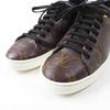 Great LOUIS VUITTON sneakers Front row line Brown Monogram canvas Women 35.5 Used