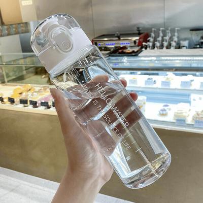 Bottiglia d'acqua da 780 ml con coperchio a molla, a prova di perdite, borraccia sportiva con cinturino, riutilizzabile, portatile, per bambini, donne, fitness, regalo