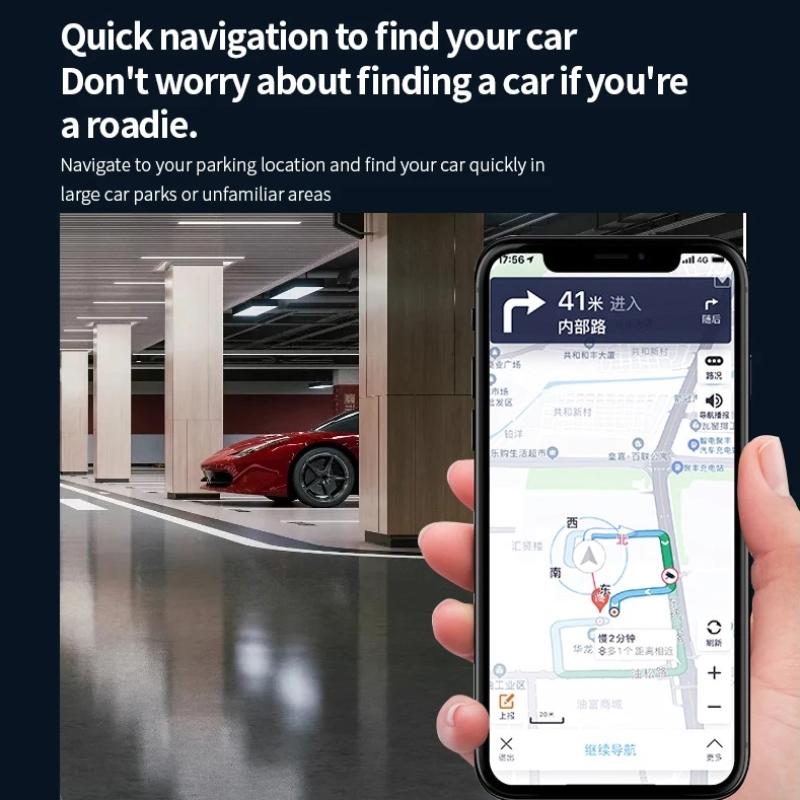 Mini rastreador e carregador de carro 2 em 1, dupla finalidade, encontre meu rastreamento em tempo real, anti-roubo e anti-perda, localizador GPS