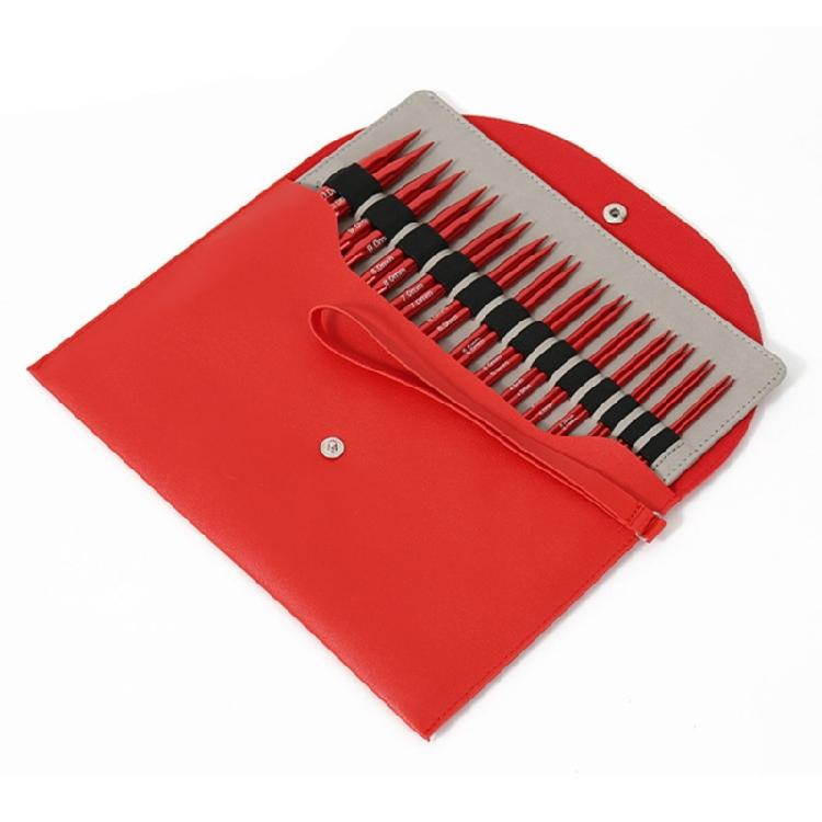 13Pairs of Aluminum Circular Knitting Needle Interchangeable Circular Knitting Needle Set for Knitting Sweater Sock