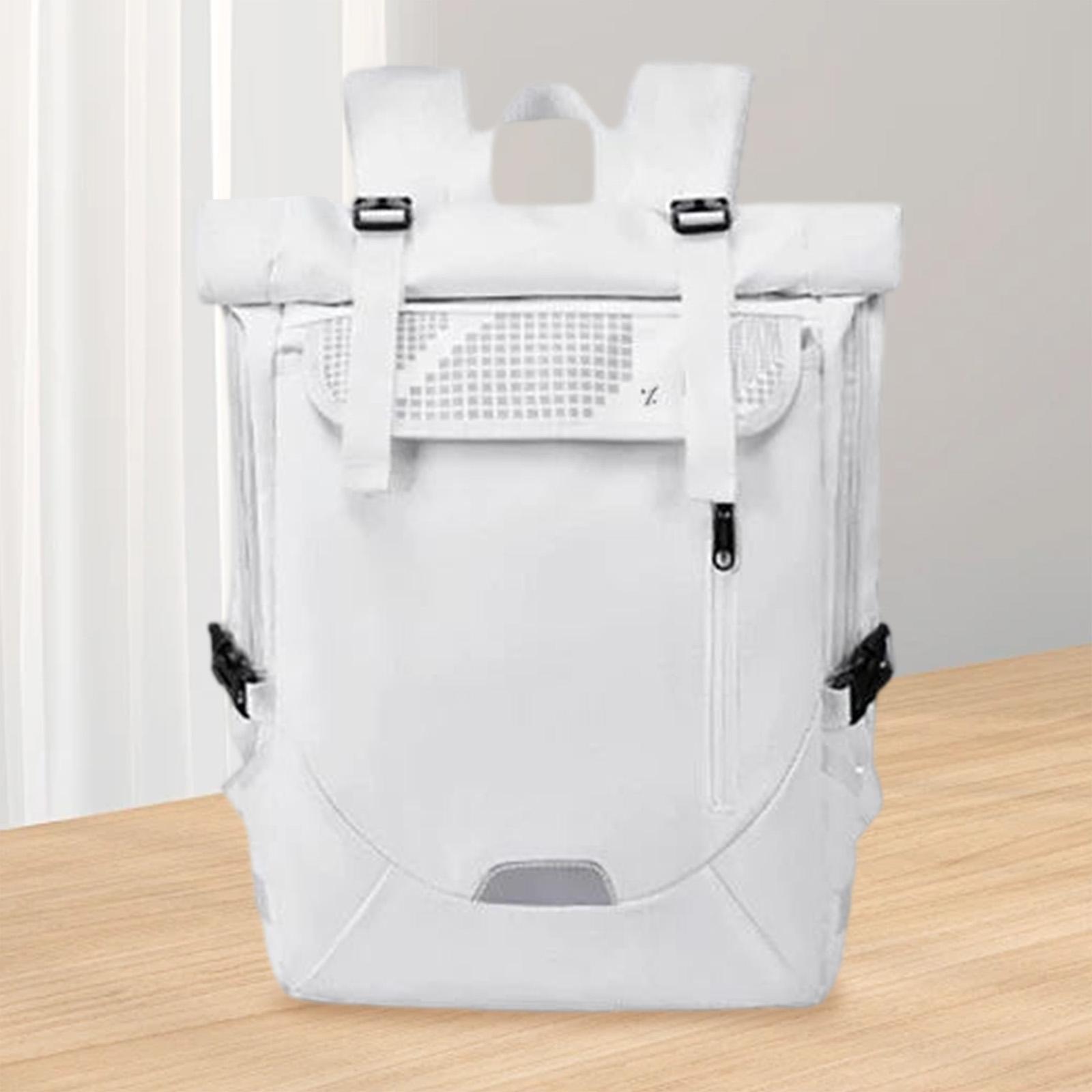 

Waterproof Laptop Bag Separated Shoes Compartment Thicken Tennis Backpack Large Capacity Multifunctional Sports Training Handbag белый