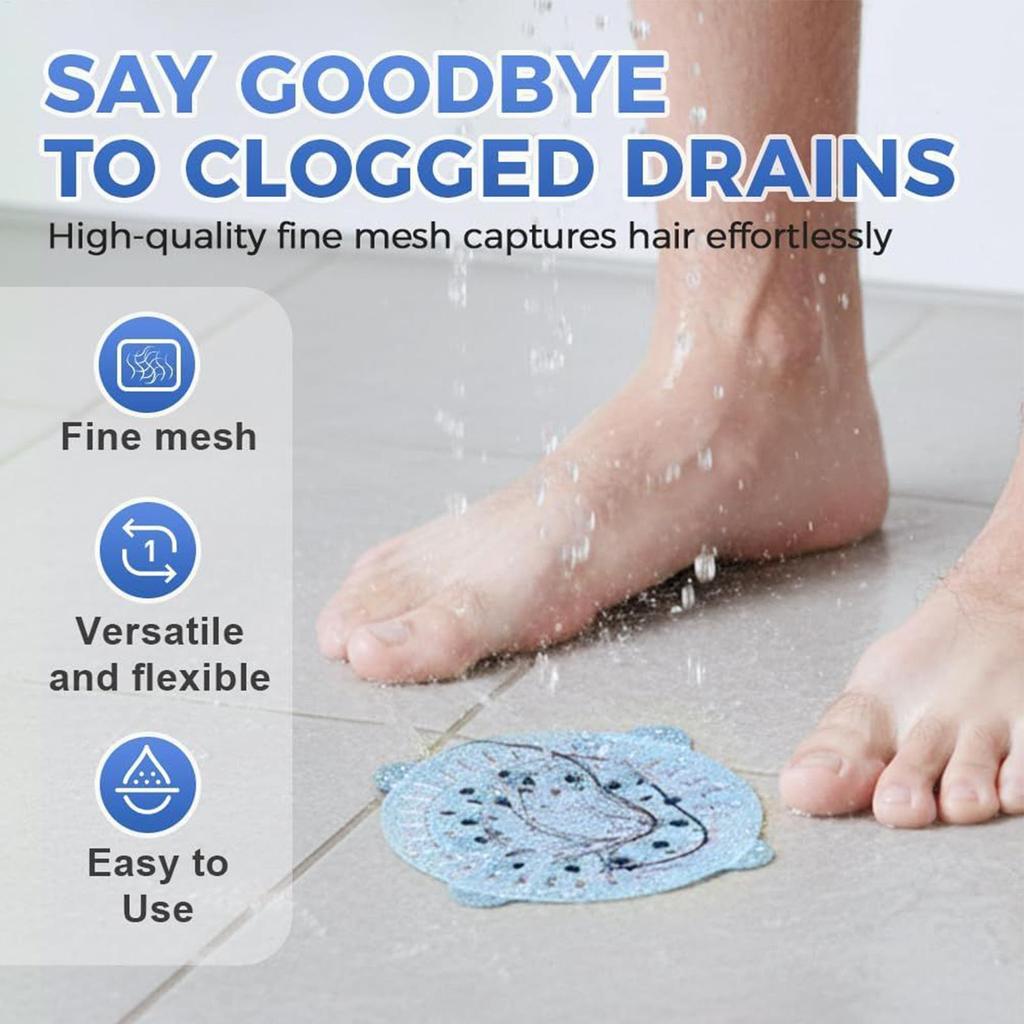 Drain Hair Catchers 30 pack/set Disposable Stickers Anti-Clogging Bathroom Sink Shower Strainer for Bathroom Kitchen Sink