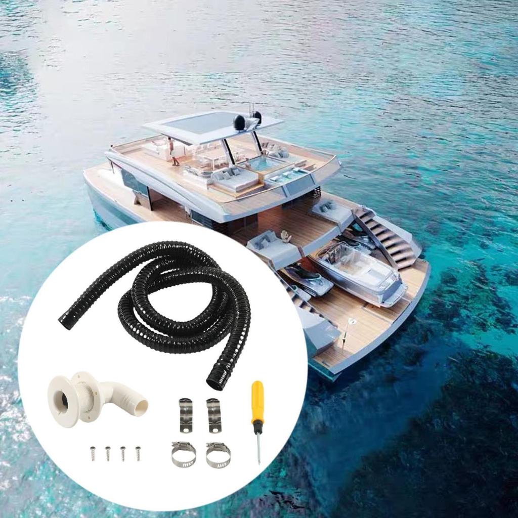 Boat Bilge Pump Hose 90 Degree Elbow Convenient Drainage Plumbing Accessory Sealing Design for Marine Applications