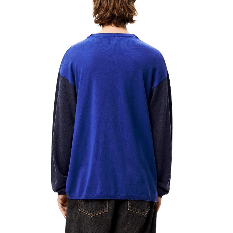 Loewe Sweaters Men's Blue Crew Neck Moderate Other H526Y14K68-5893