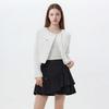 Square Neck Cropped Tweed Rider Jacket Es2wj462