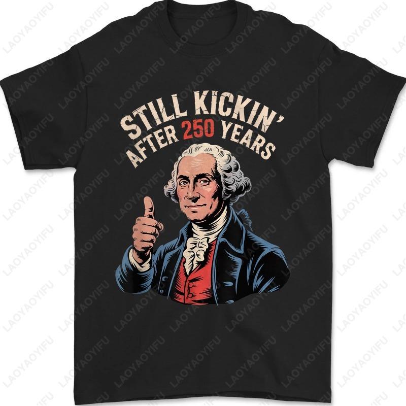 

Funny 250 Years Tees 250th Birthday Unisex T-Shirt Men Women Cotton Streetwear Tees Vintage Classic All Match Tops 5XL різнокольоровий