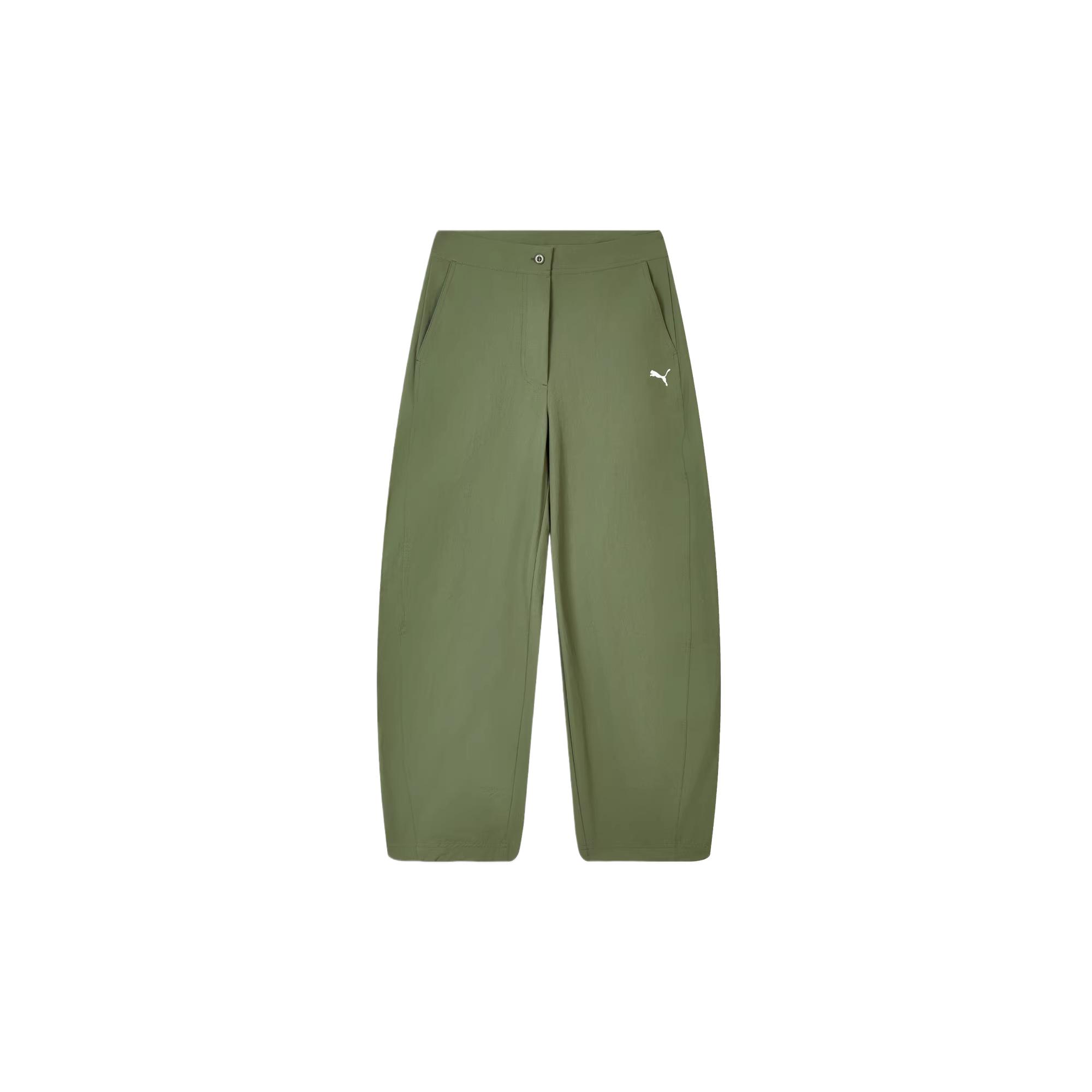 Puma Ss26 Mid-Rise Solid Color Button Casual Pants Women pants 63940141 S