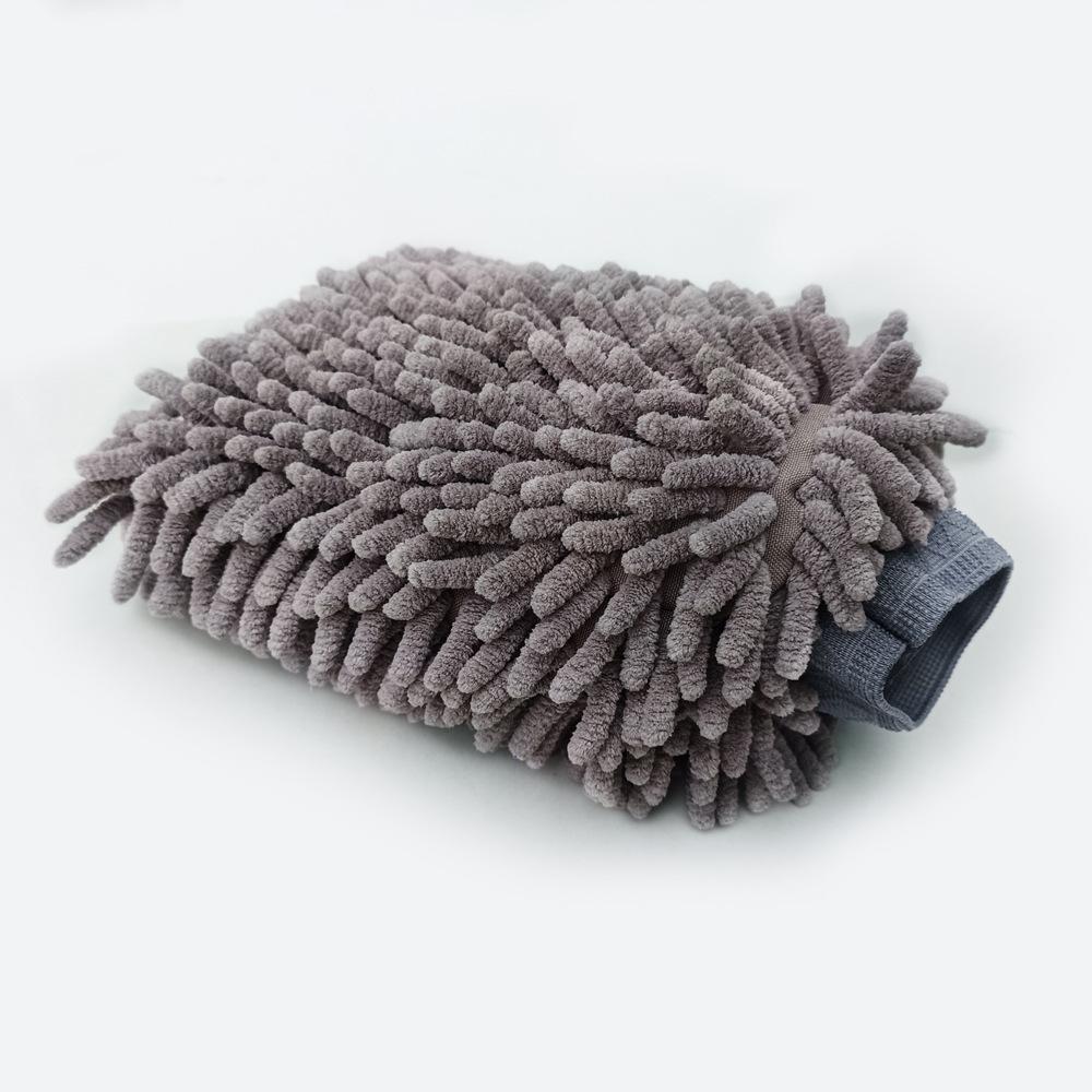Microfiber Car Wash Mitt - Lint-Free, Highly Absorbent, and Non-Abrasive Glove In Multiple Colors
