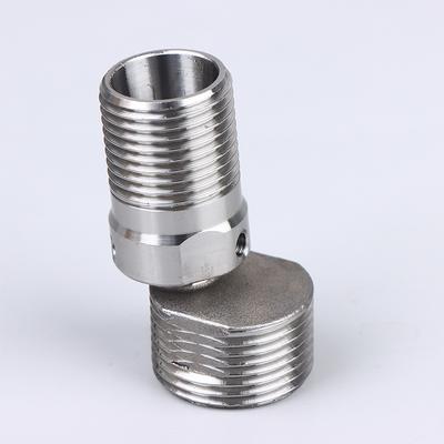 360° Rotatable Angle Adjustment Eccentric Screw Corner 304 Stainless Steel Angled Curved Foot Wall Mounted Shower Faucet Adapter